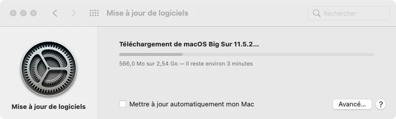 Télécharger macOS Big Sur 11.5.2 pour Mac (lien direct) 3 installation big sur 11.5.2