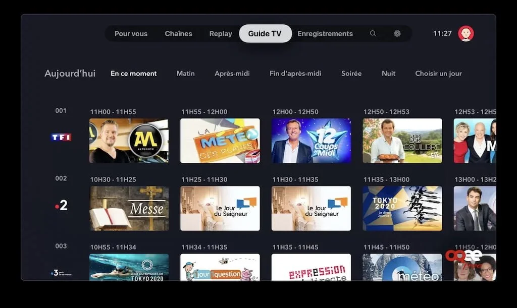 oqee guide tv