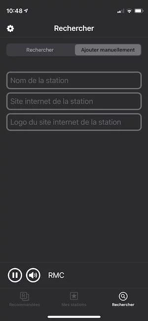 ecouter la radio sur son iphone et ajouter flux station