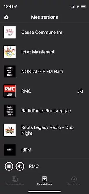 eter radio iphone mes stations