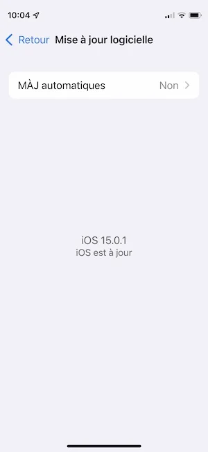 Telecharger iOS 15.0.1 iPhone