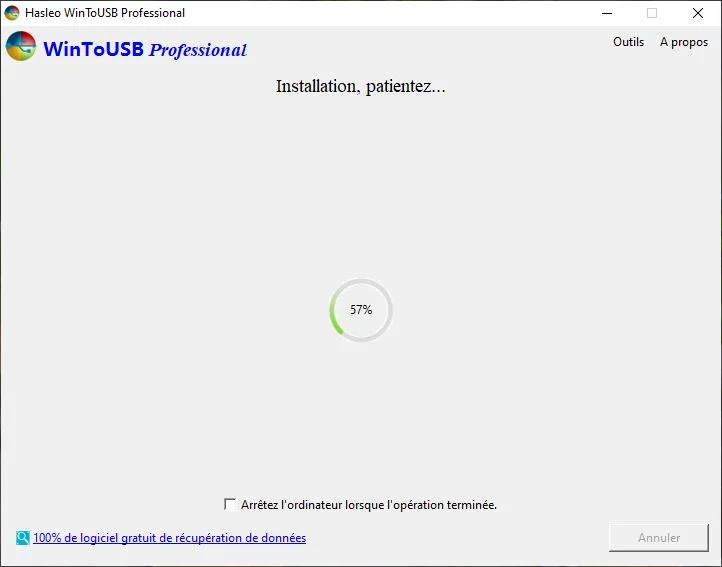 copie fichiers installation windows 11