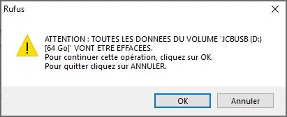 formater cle usb windows to go rufus