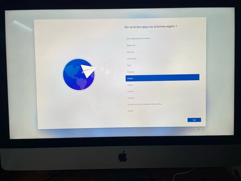 installer Windows 11 Pro sur Mac