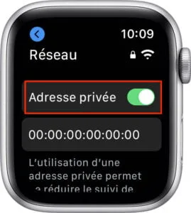 apple watch reseau wifi privee comment faire