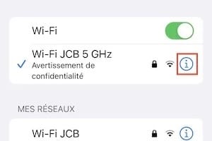 Avertissement de confidentialite reseau iphone ipad resoudre le probleme