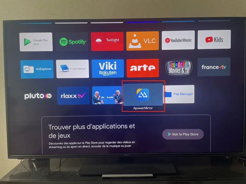 Afficher son iPhone sur Android TV : 4 solutions ! 2 ApowerMirror android tv