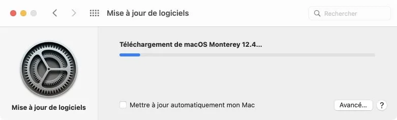 Telechargement macOS Monterey 12.4