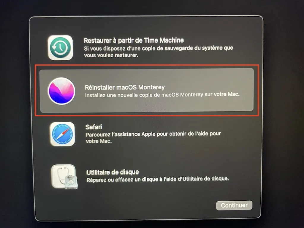 reinstaller macos monterey macbook