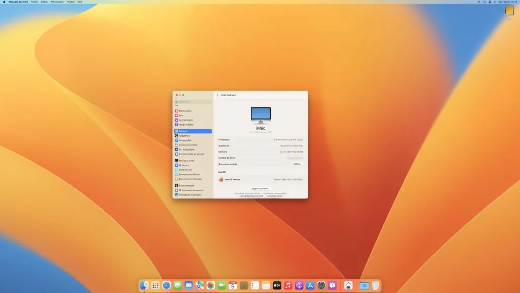 installation complete macos ventura 13.0