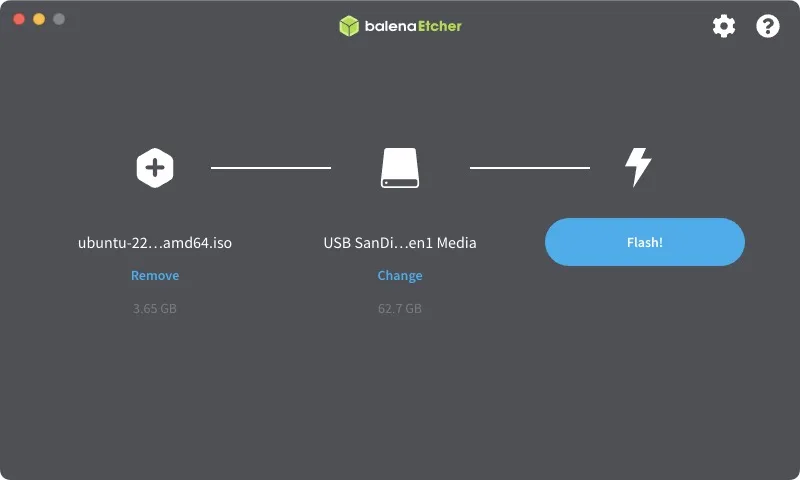 tuto balena etcher mac