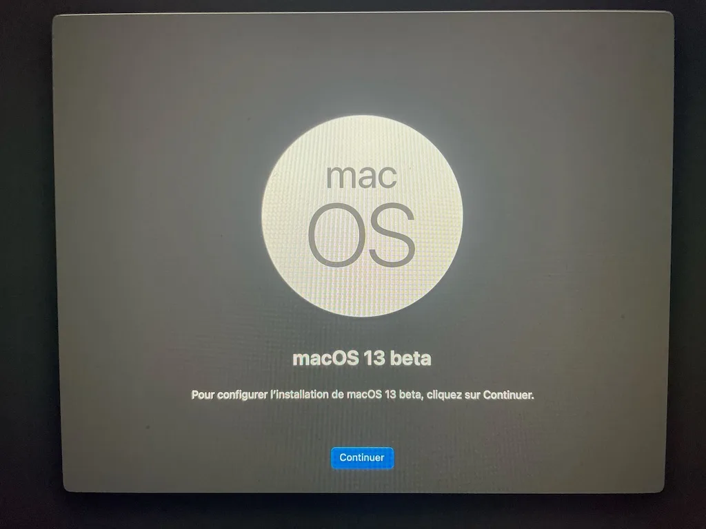 tutoriel installer macos Ventura