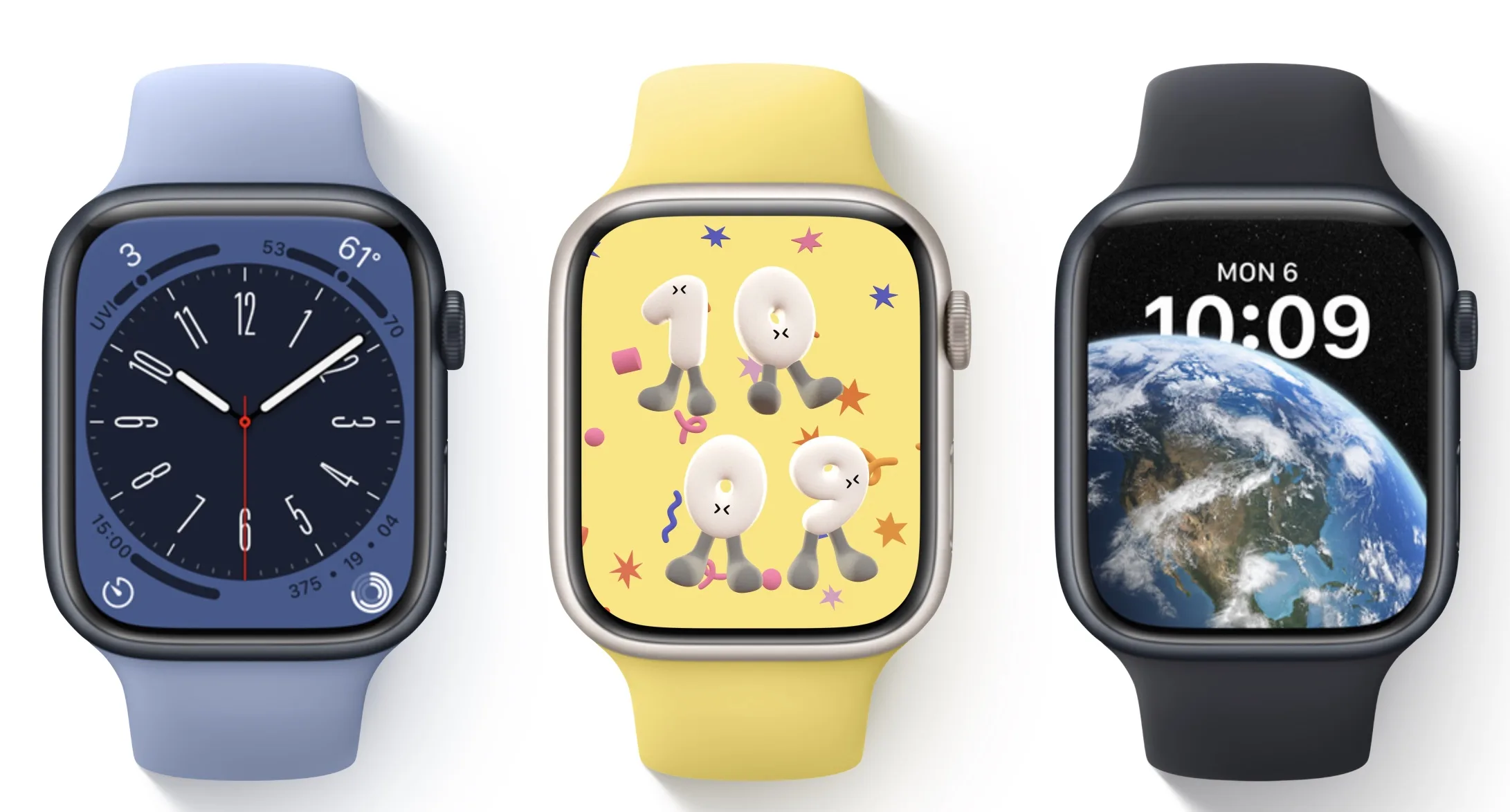 watchOS 9 nouveaux cadrans