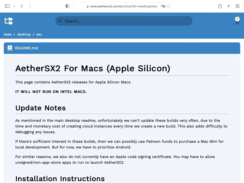 emuler les jeux PS2 sur Mac Apple Silicon avec AetherSX2