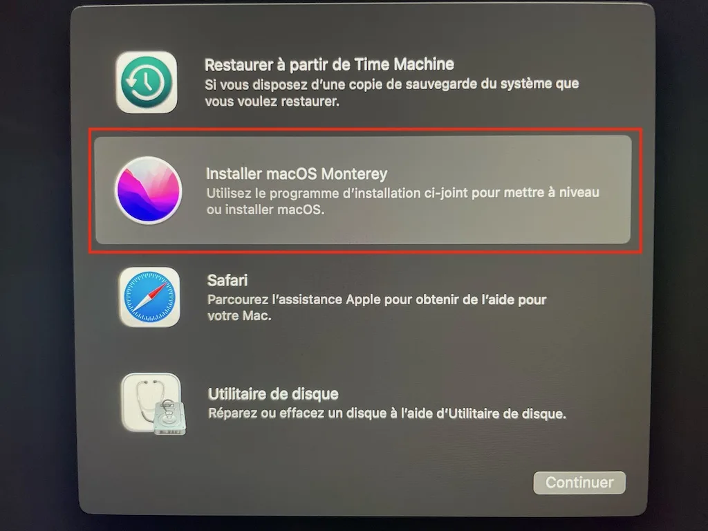 installer monterey et effacer ventura