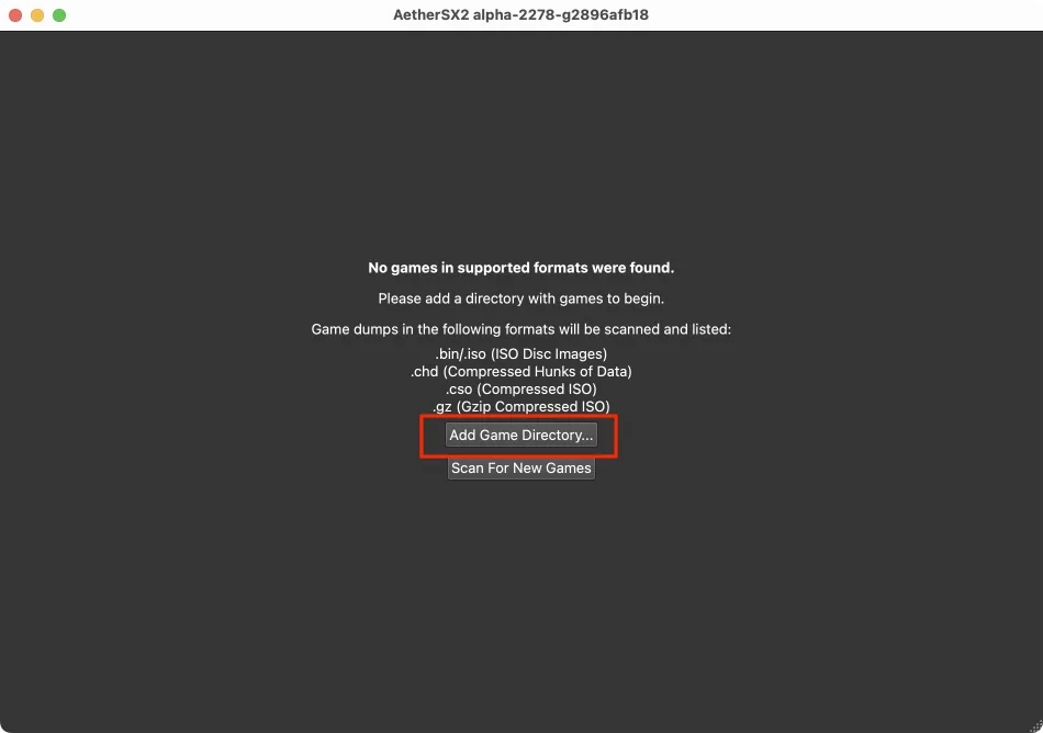 ps2 jeux sur mac silicon