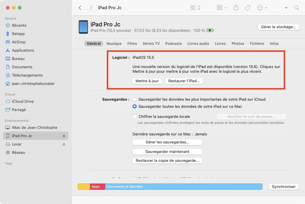 telecharger ipados 15.6