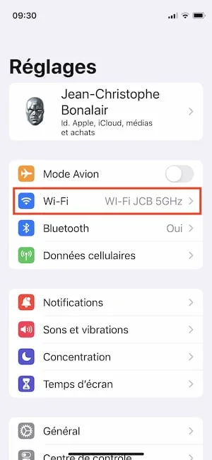Afficher le mot de passe WiFi de son iPhone (iOS 16) 1 Afficher mot de passe Wifi iphone ios16