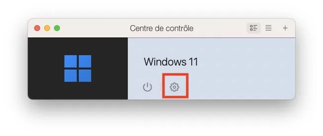 centre de controle parallels desktop 18