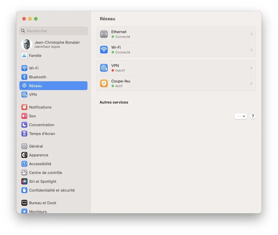 changer serveurs DNS macOS Ventura