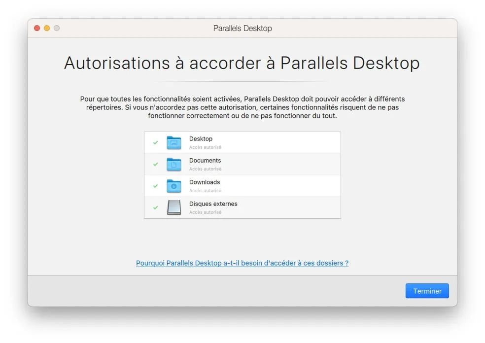 fonctionnalites parallels desktop macos ventura