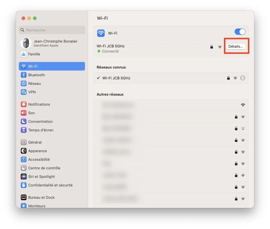 modifier dns ventura