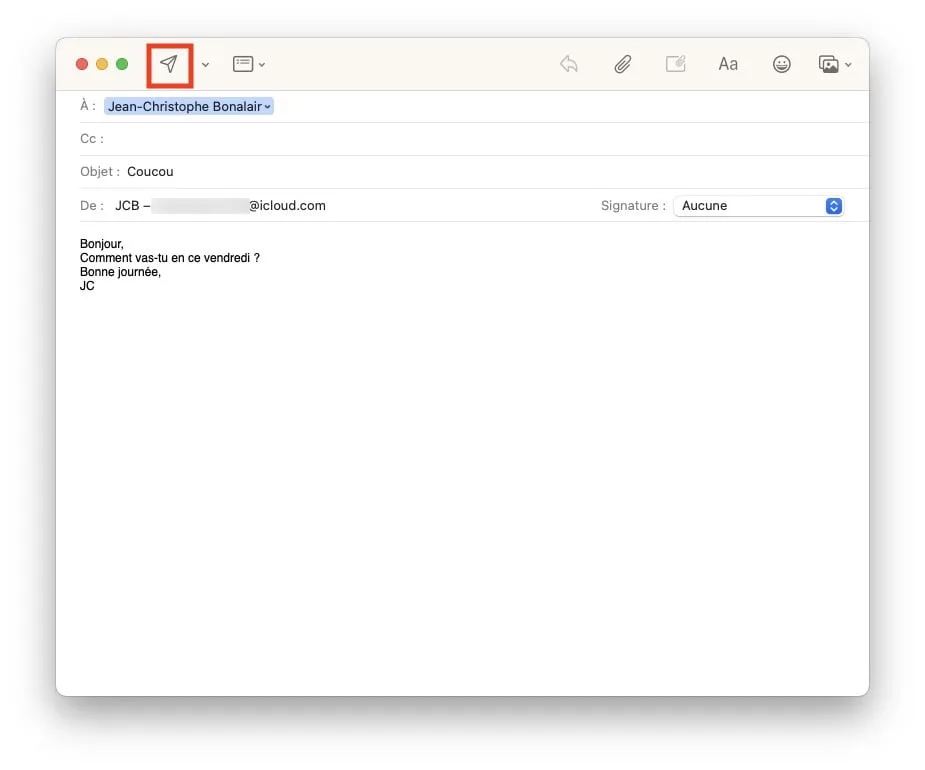 tutoriel annuler email ventura