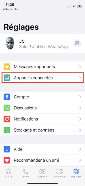 connecter whatsapp web sur mac ou pc