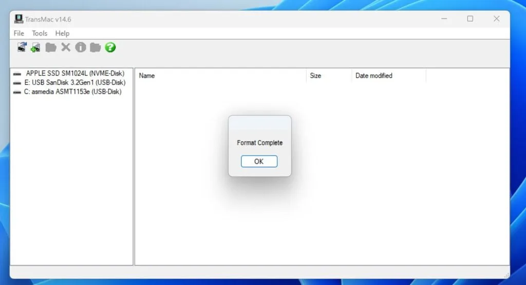 creation cle usb mac sur PC