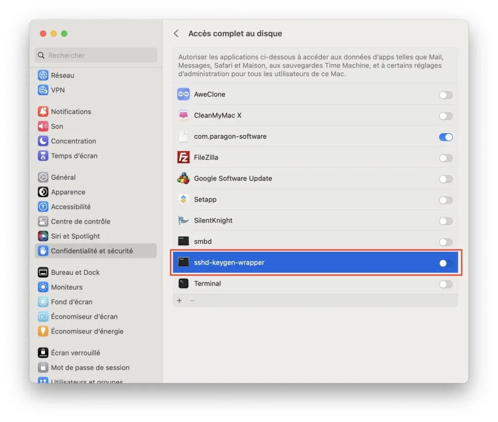 sshd keygen wrapper macos ventura