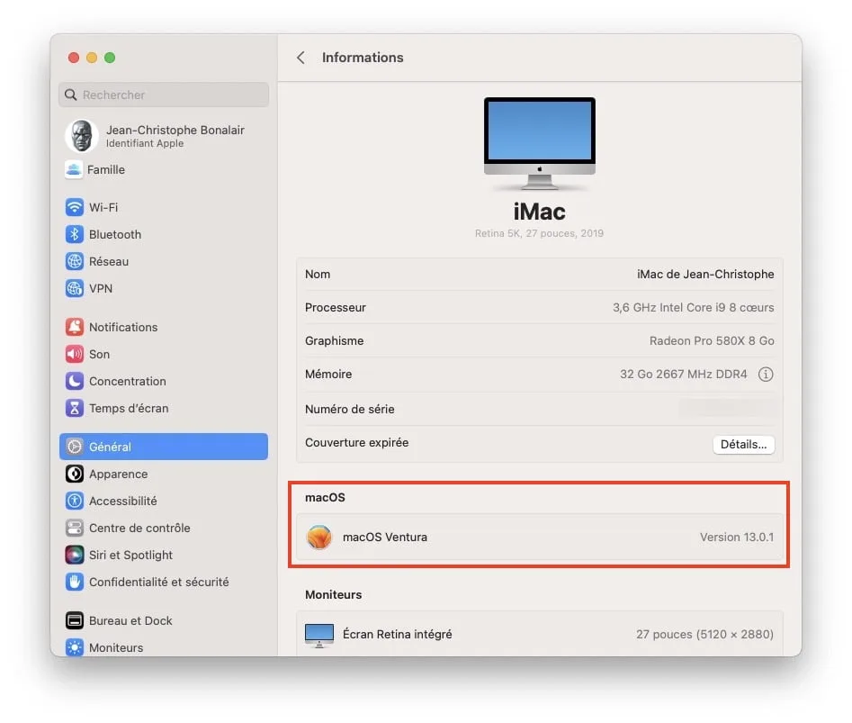 ventura version 13.01