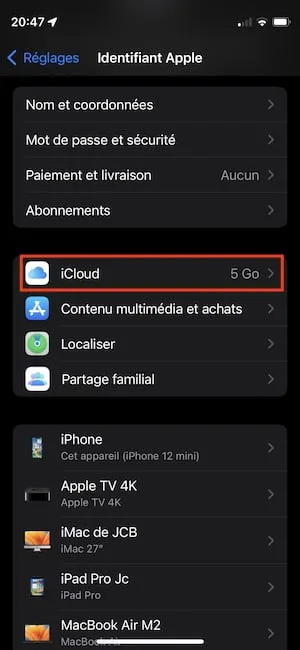 Activer la protection avancee des donnees sur icloud