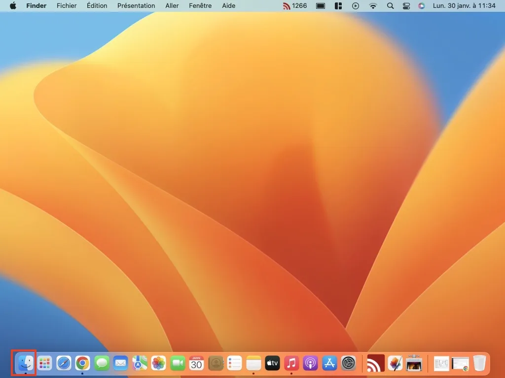 barre laterale du Finder a disparu