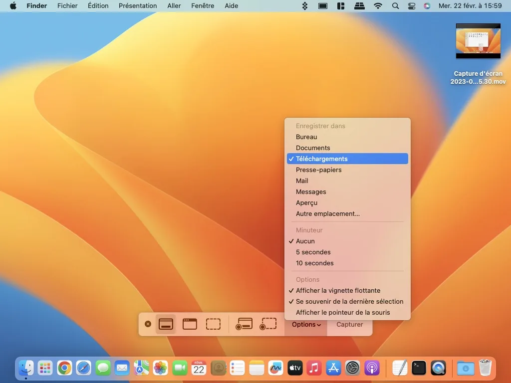 mac changer dossier capture dimages