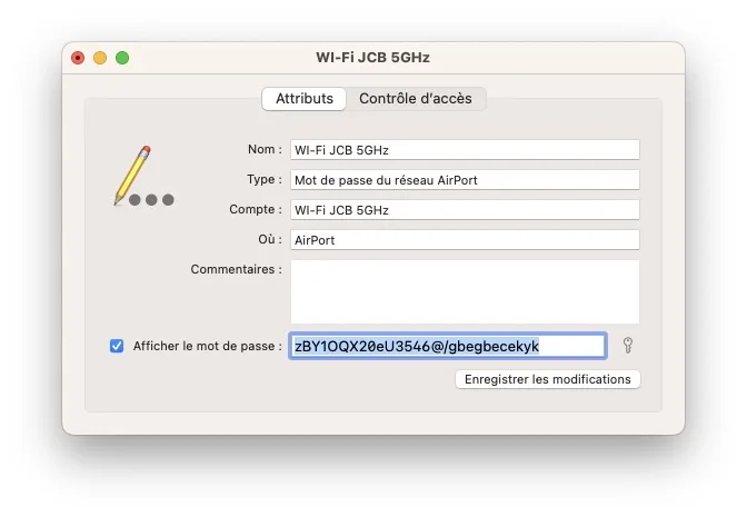 retrouver le mot de passe wifi de son macbook
