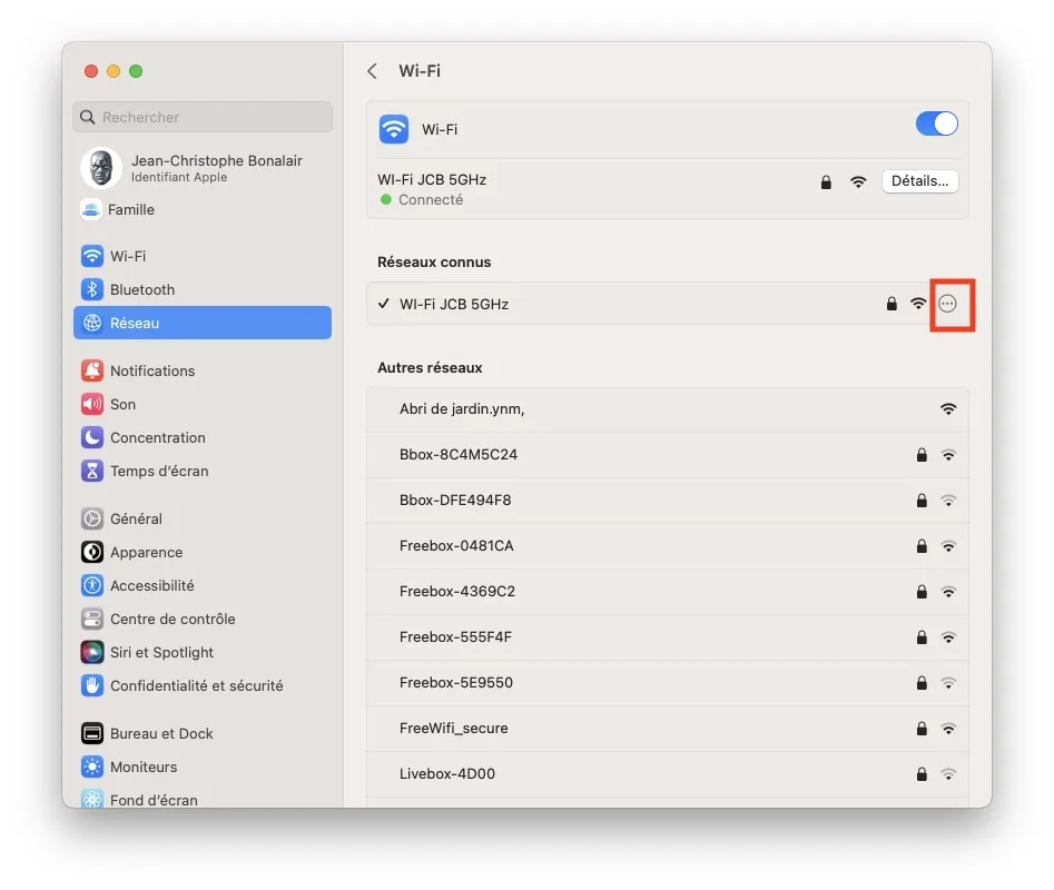 retrouver son mot de passe wifi sur mac
