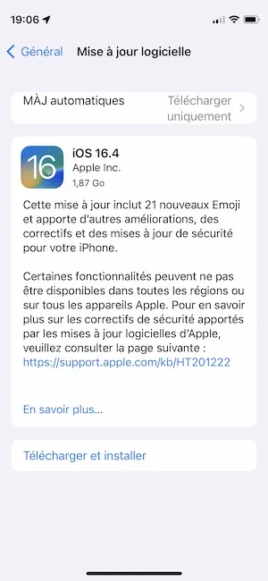 Telecharger iOS 16.4