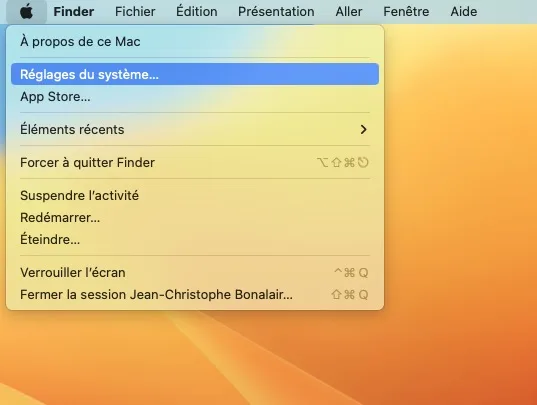 afficher message ecran verrouille macos