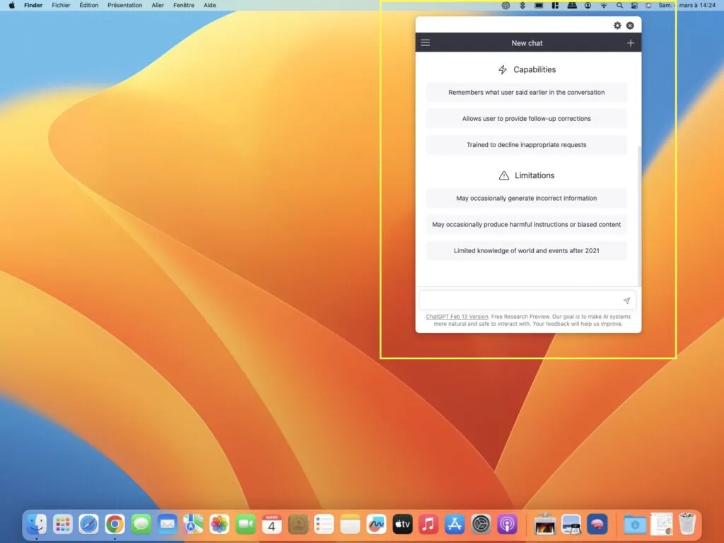 chatgpt sur macbook