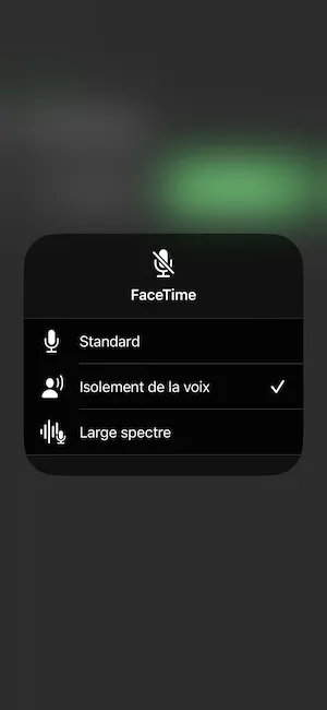 isolement de la voix Large spectre