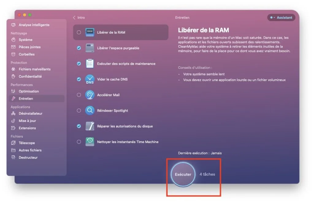 nettoyage disque mac ventura