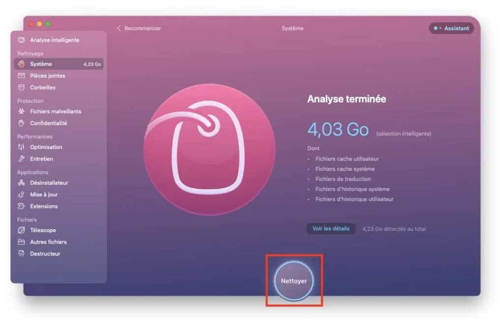 nettoyer mac os