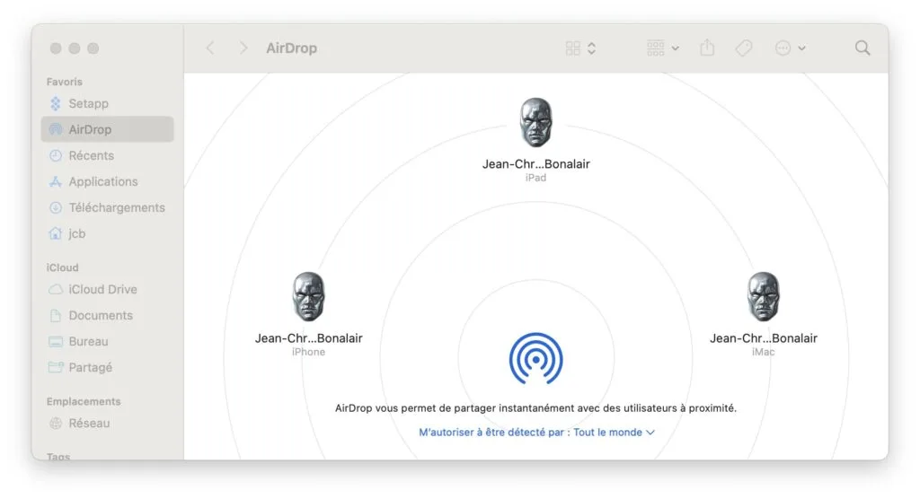 tutoriel ajout icone airdrop Dock