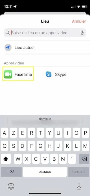 Programmer un appel FaceTime sur iPhone / iPad 3 programmer appel facetime avec Calendrier