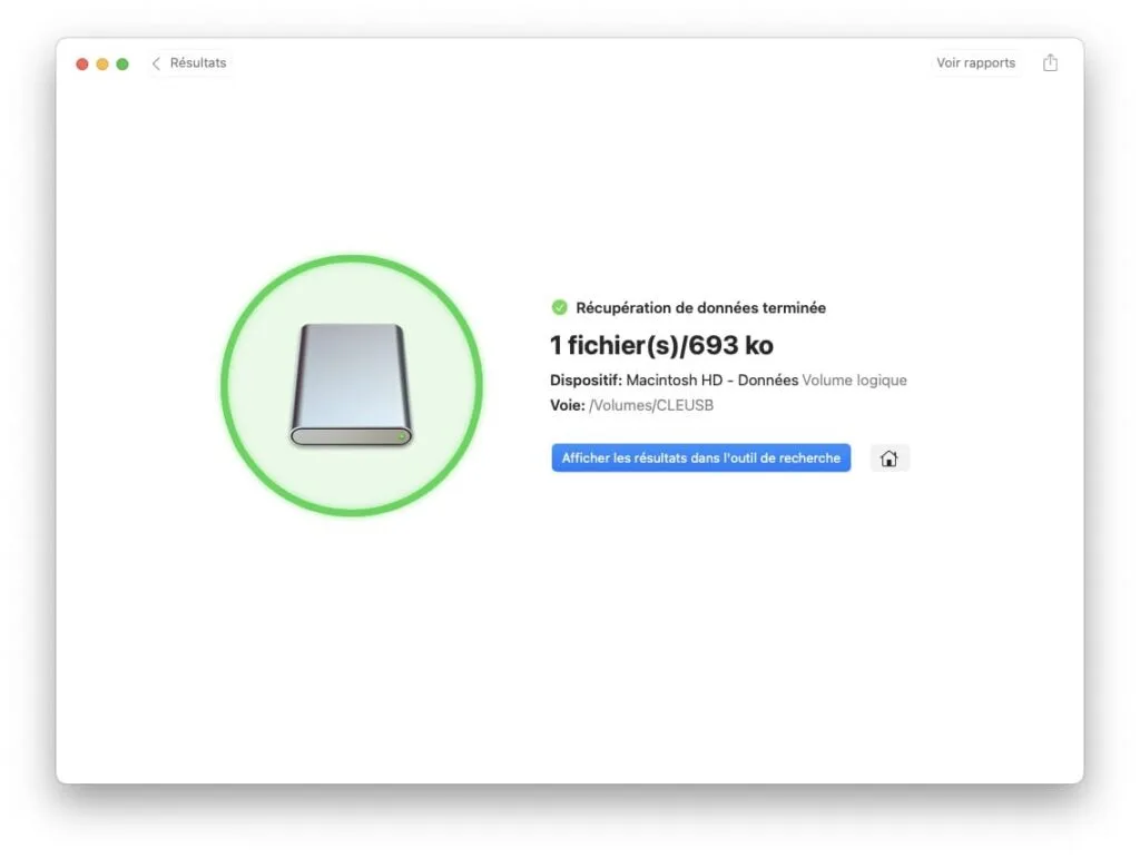 recuperation donnees perdues sur mac