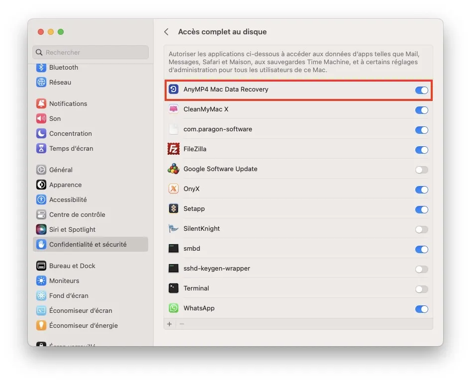 recuperation fichier effaces sur un mac