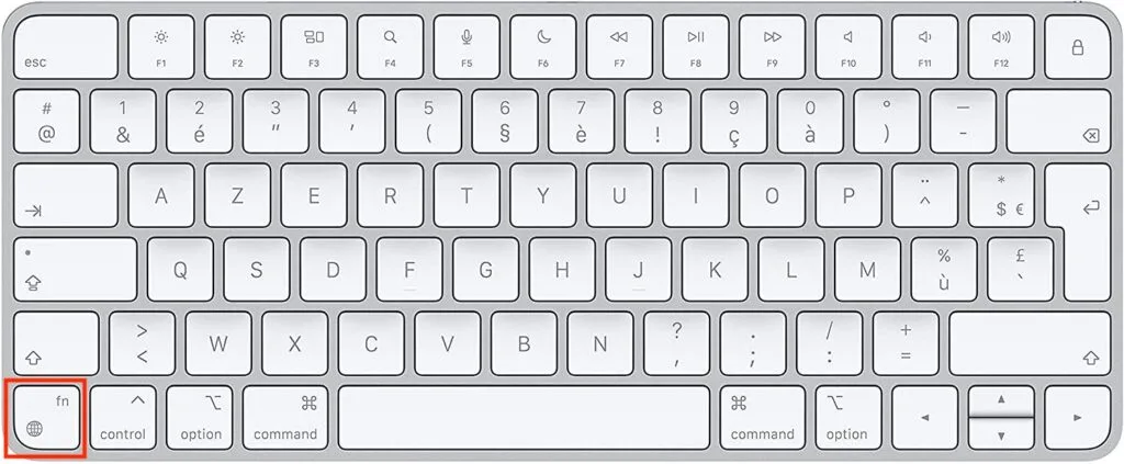 Utiliser les Emojis sur Mac : 4 techniques 2 touche globe clavier apple mac