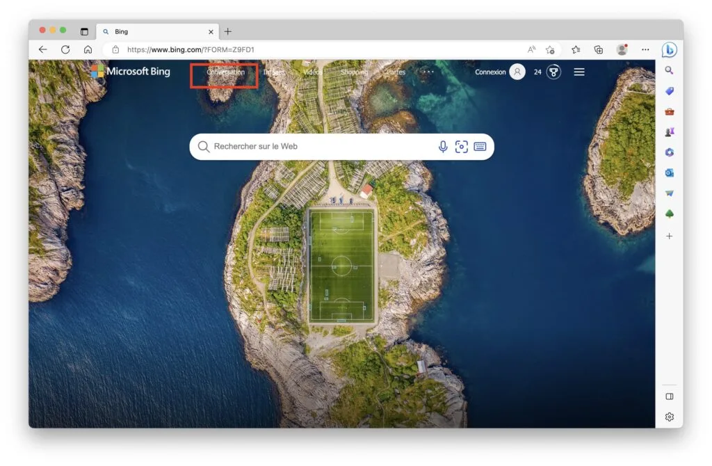 edge mac bing conversation