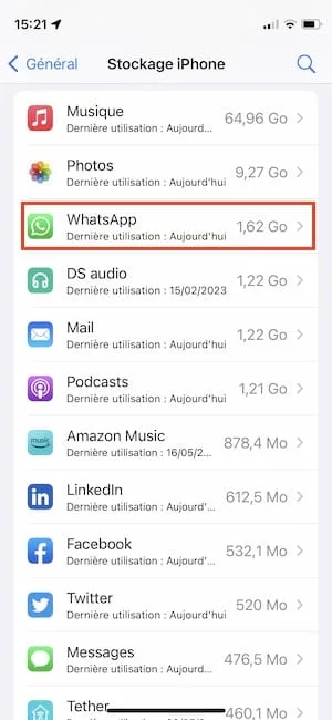 identifier version app sur iphone
