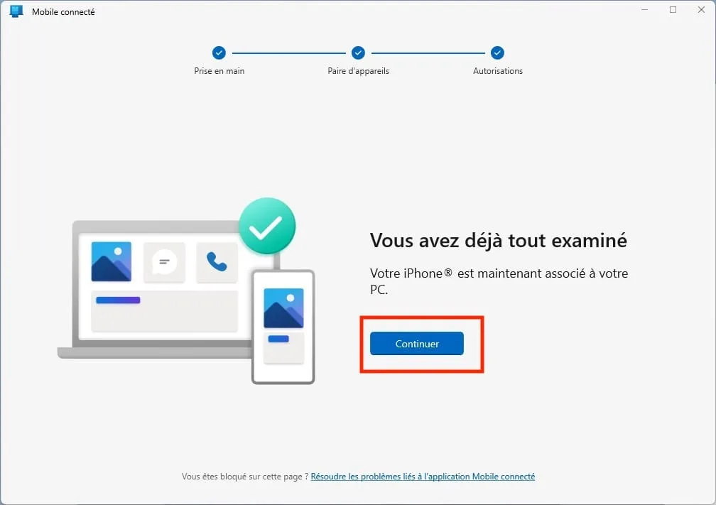 mobile connecte windows 11 iphone comment faire